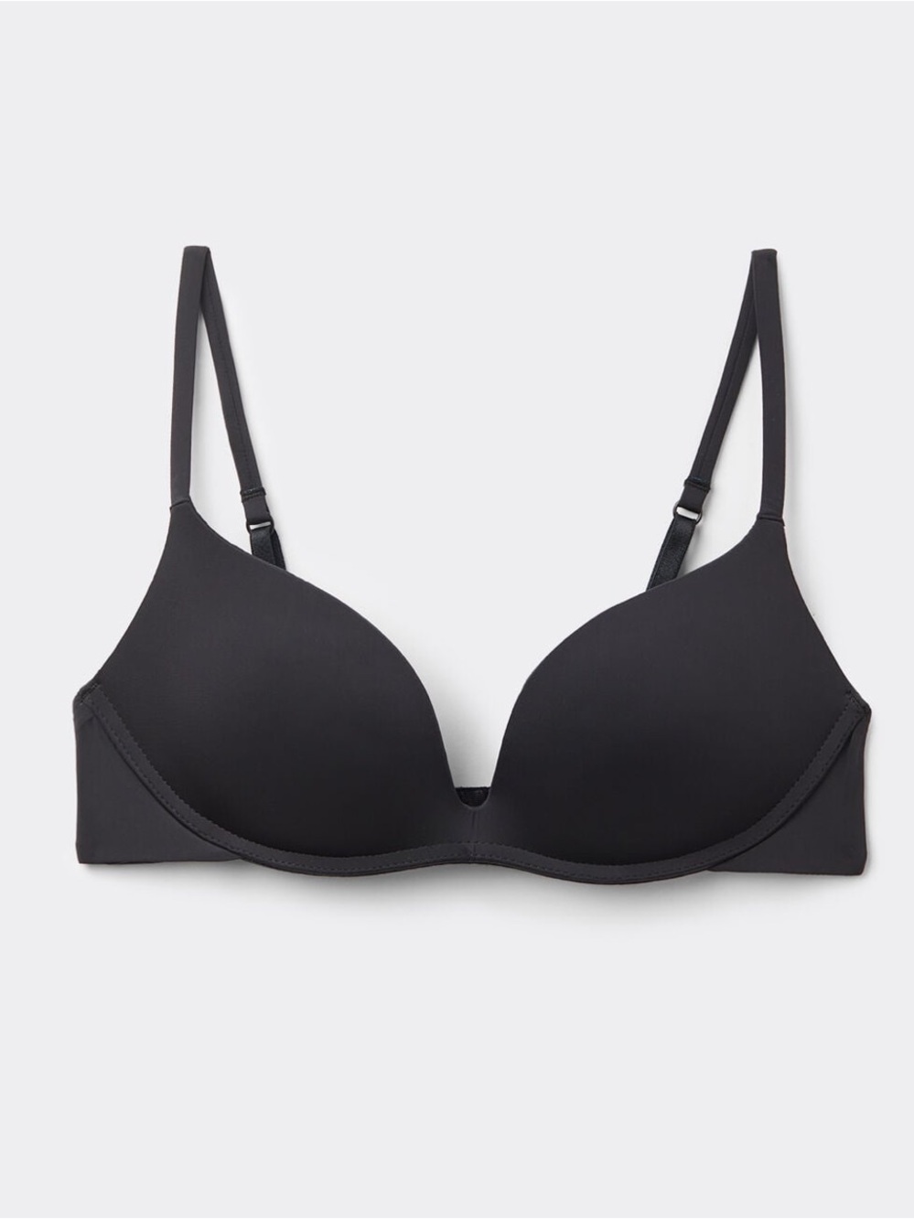 Intimissimi The Silky Touch Microfiber Gioia Super Push-Up Bra 38B Black